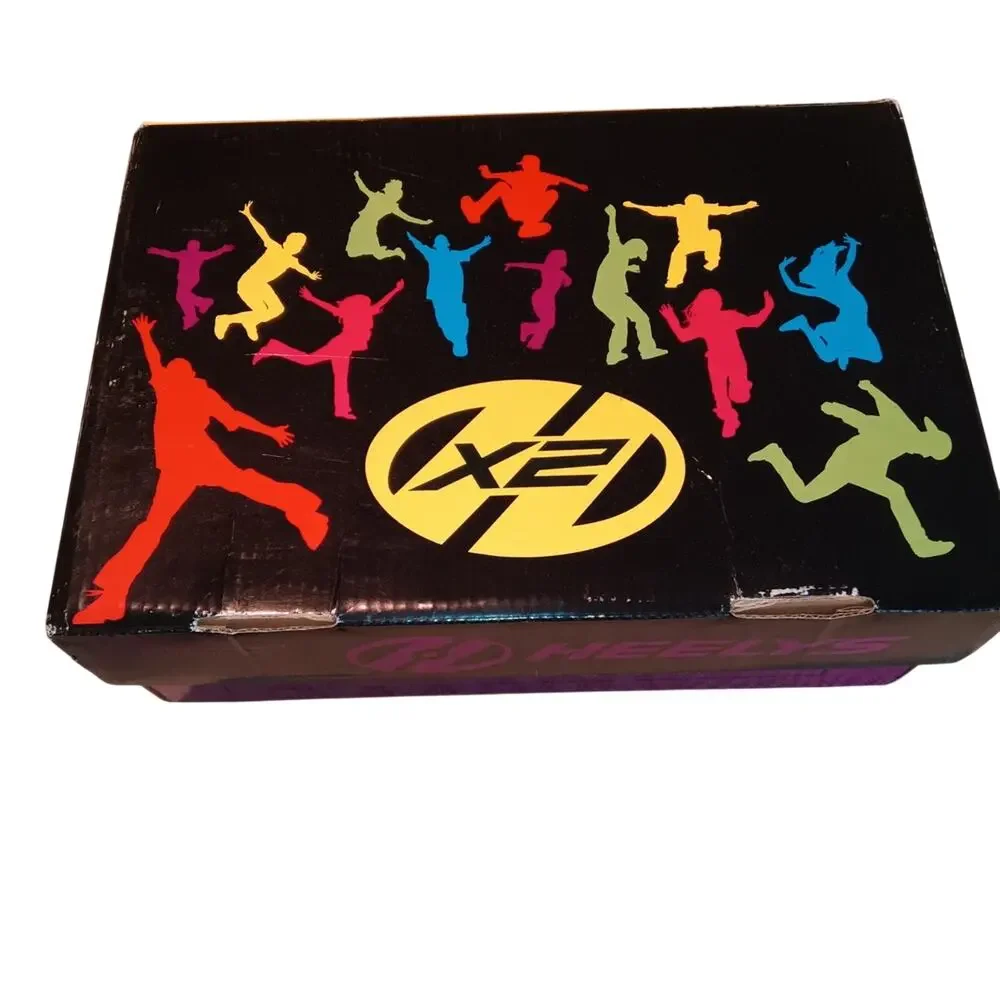 Heelys X2 Sparkler Kids' Pink, Black, and Silver Sneakers 13